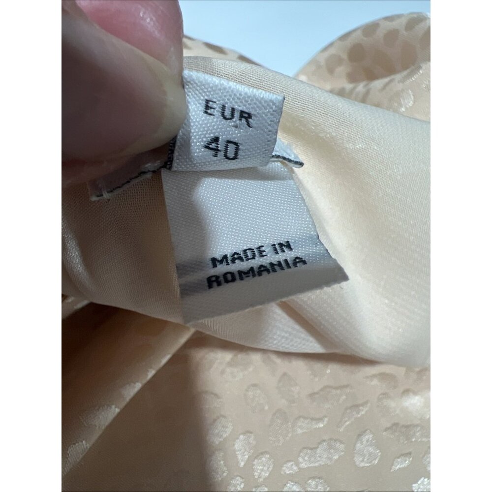 River Island‎ satin cowl neck cami in Beige Animal Print - Picture 10 of 12